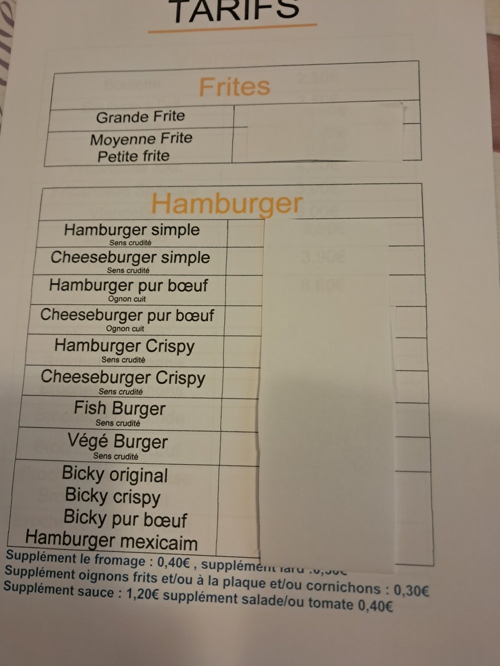 Image menu Bintje House - Friterie - 17